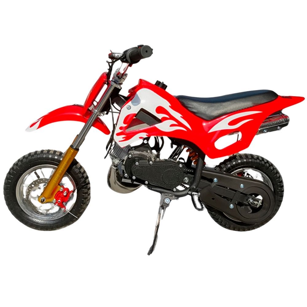 Mini Moto Infantil Gasolina 2 Tempos 49CC Cross Trilha Off Road Vermelha Importway WVDB-006 Dirt