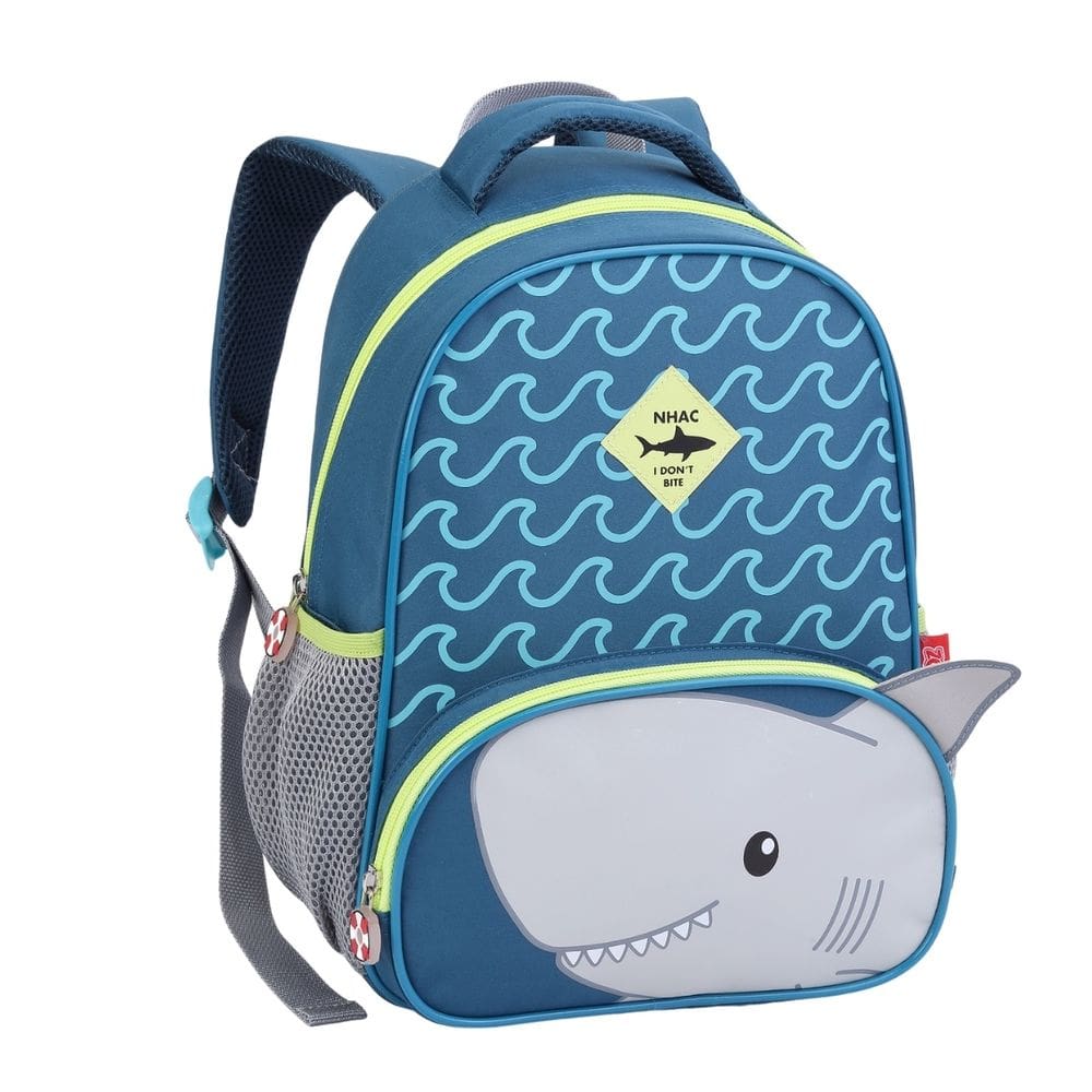 Mochila De Costas Creche  Tubarão Meninos  Escolar