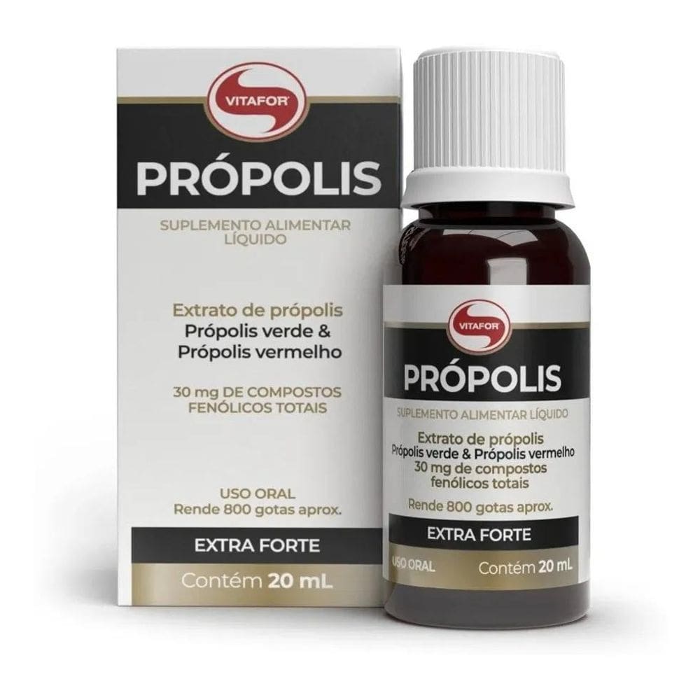 2X Extrato De Propolis Verde E Vermelho Em Gotas 20Ml - Vita