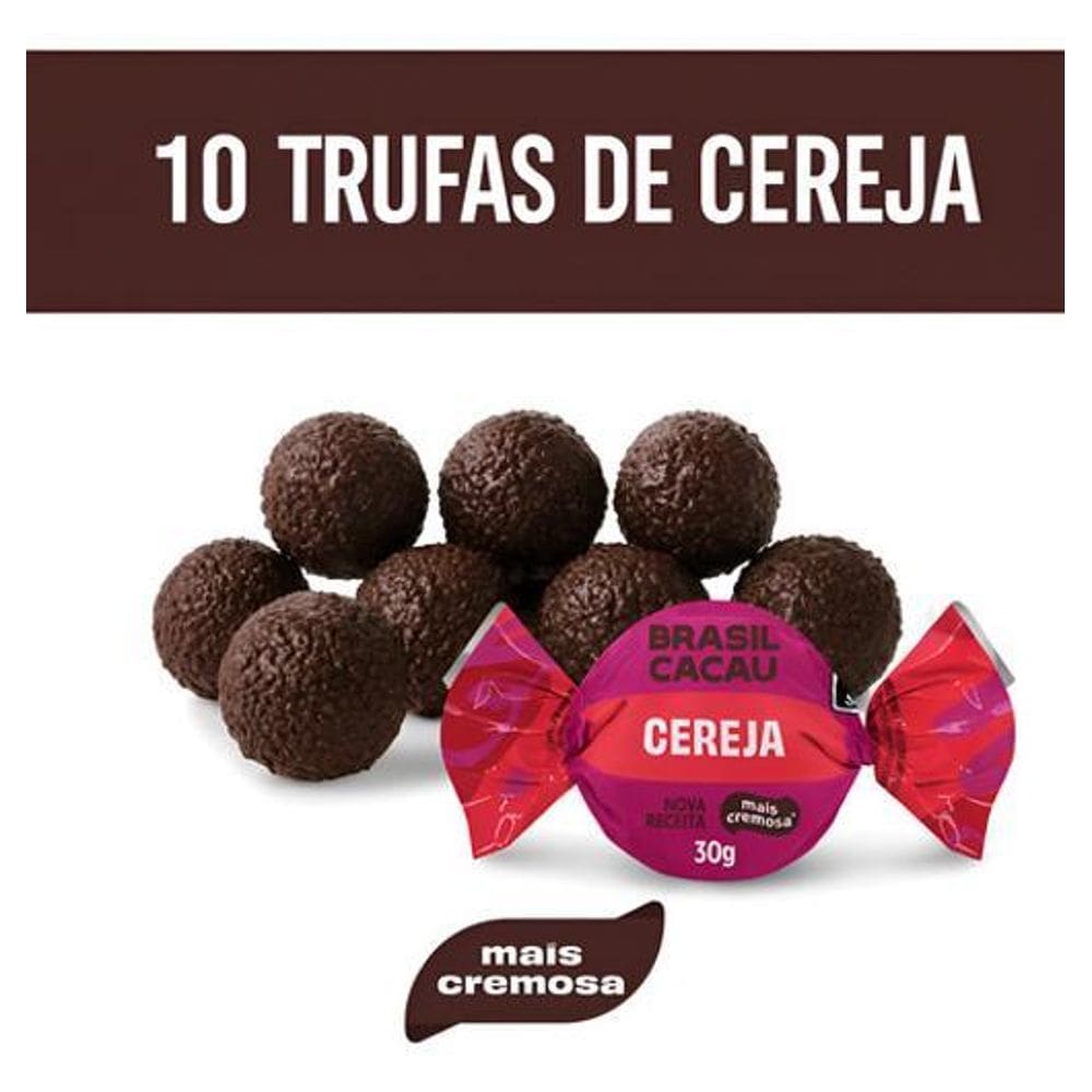 Kit 10 Trufas Cereja Brasil Cacau 30G