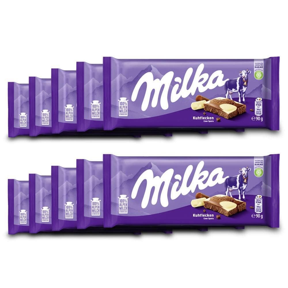 Chocolate Milka Cow Spots Kit 10 Barras De 90G