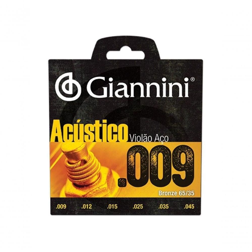 Corda Violão Giannini Bronze Acústica 65-35