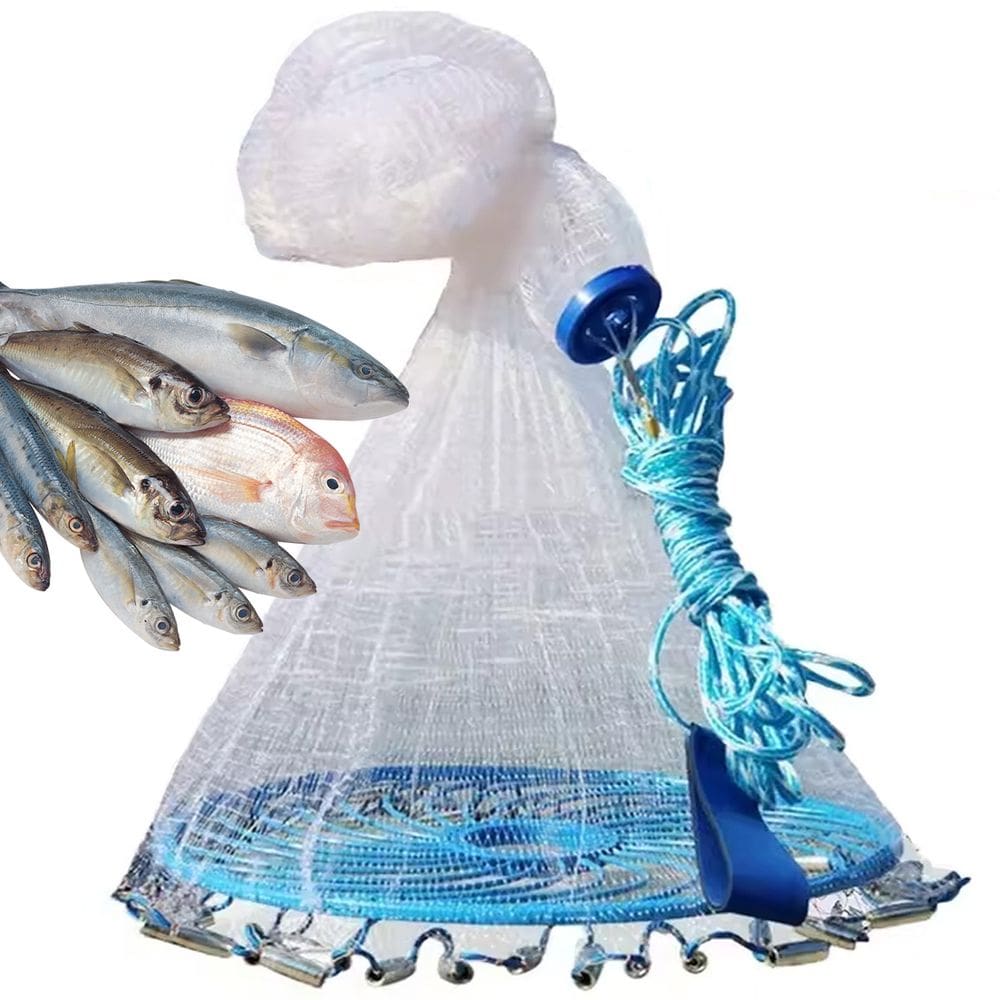 Tarrafa Chinesa Rede Pesca Peixe Multifilamento Pescaria Robalo Lambari Camarao Tainha Ciriguejo Siri Mar Açude Lago