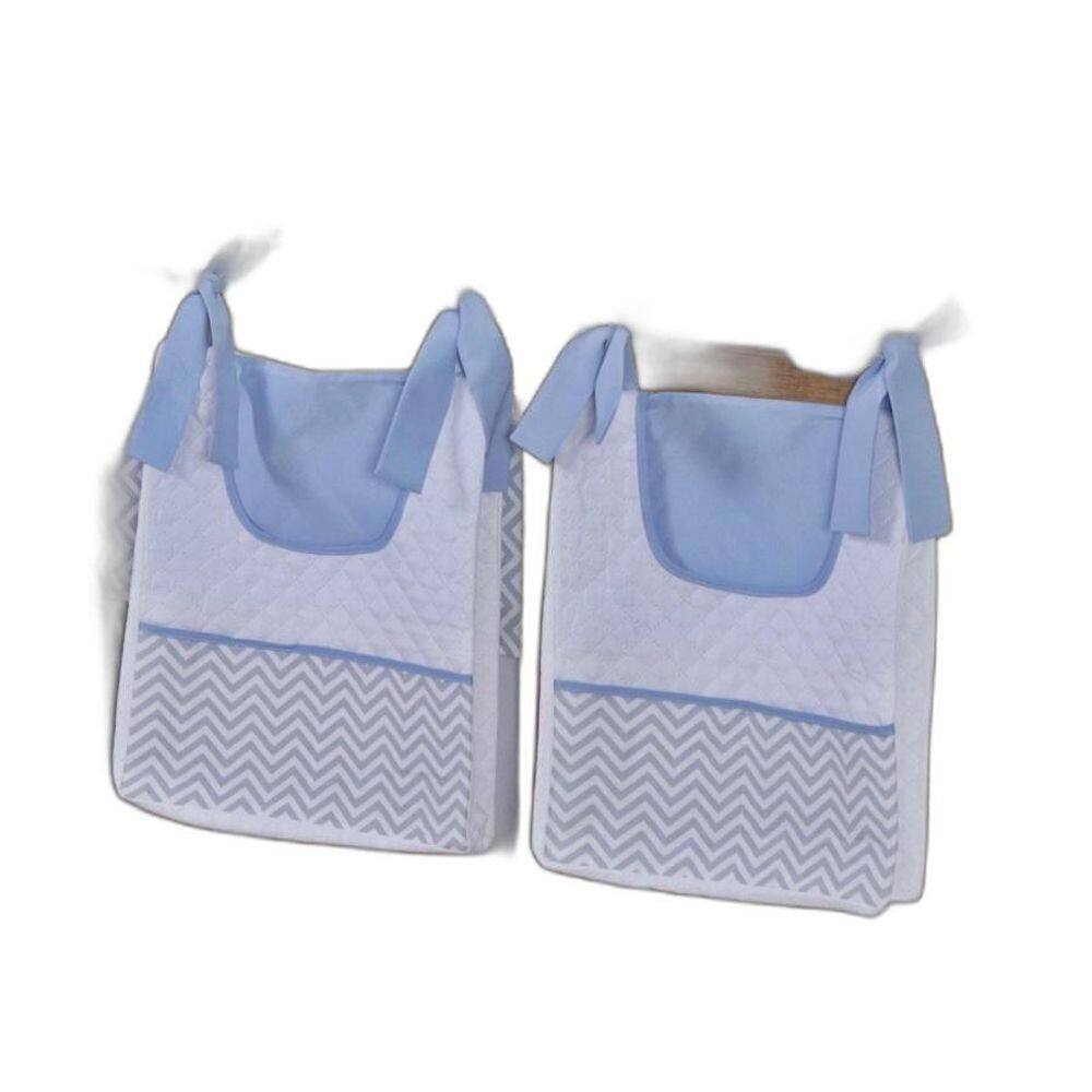 Porta Fralda Organizador Quarto Bebê Menino Menina 2 Peças