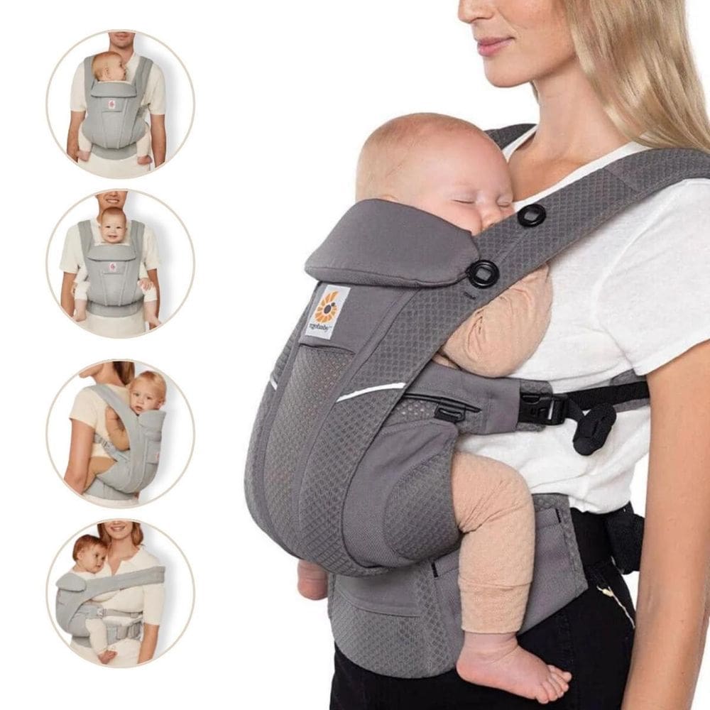 Canguru Bebê 4 Posições Ergonômico Deluxe Ergobaby Preto