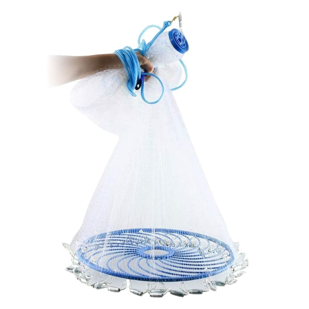 Tarrafa Chinesa Rede Pesca Multifilamento Pescaria Peixes Tilapia Lambari Robalo Rainha Traia Açude Mar Lago