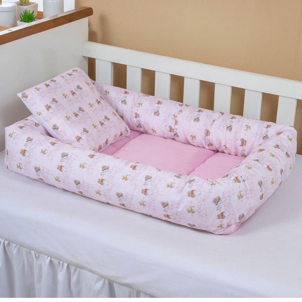 Ninho Redutor Com Almofada De Berço Bebê Menina Bailarina