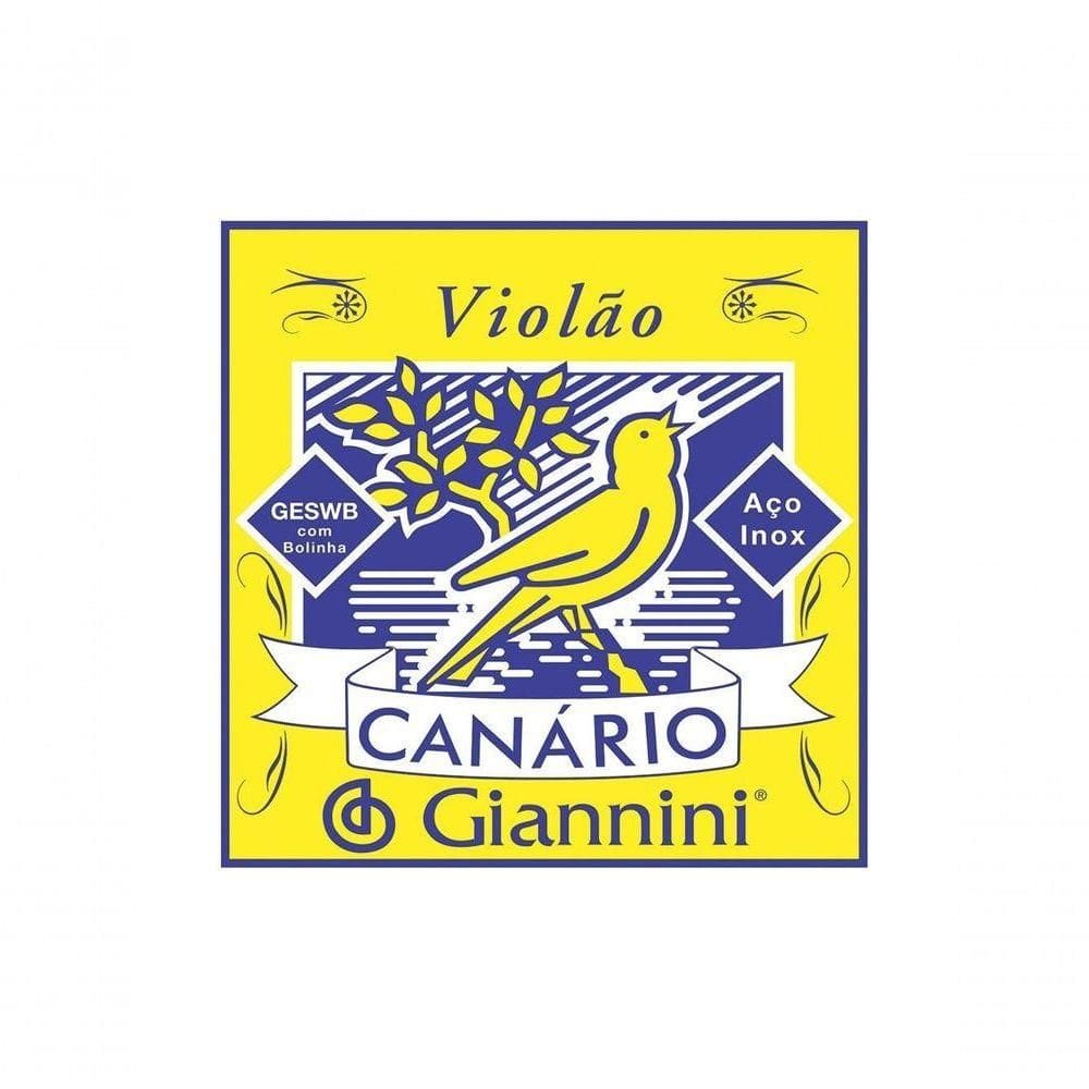 Corda Aço Giannini Canário Geswb3 Violão Bolinha