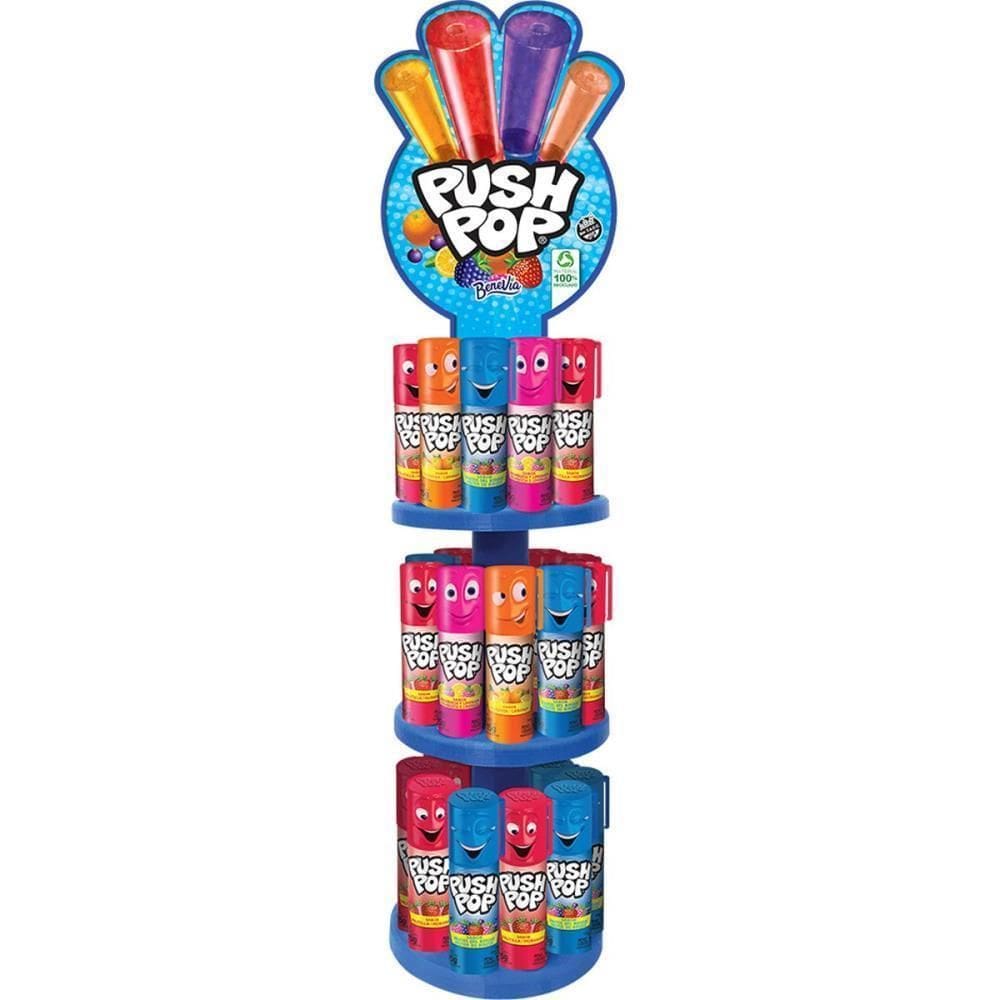 Doce Push Pop Tradicional Torre 30 Unid - Bazooka Candy