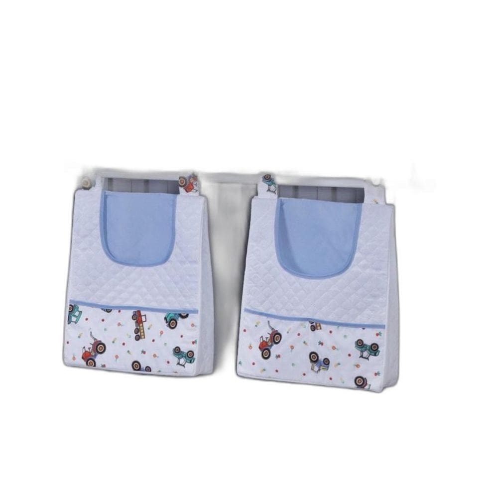 Porta Fralda Organizador Quarto Bebê Menino Menina 2 Peças