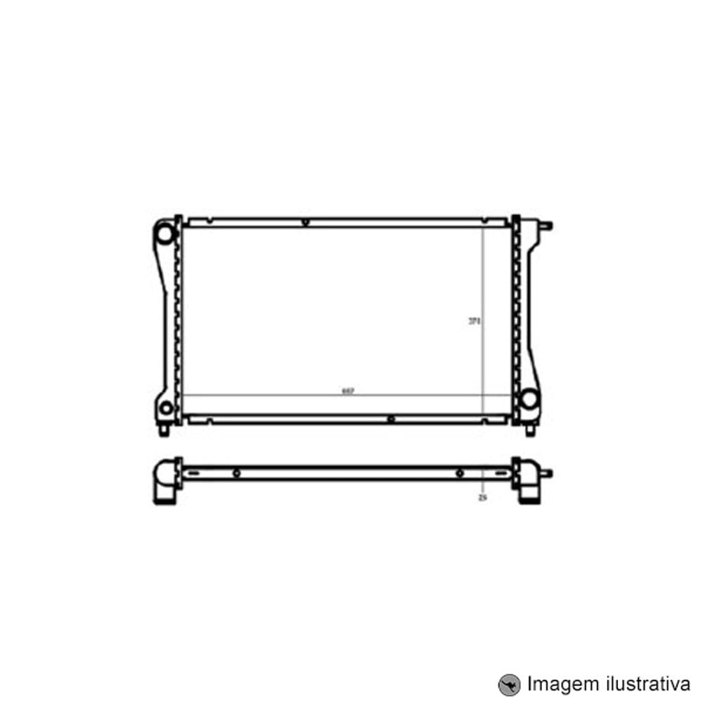 Radiador S10 / Blazer 4.3 V6 ( 96 - 08 ) com / sem Ar / Manual / Aluminio Brasado
