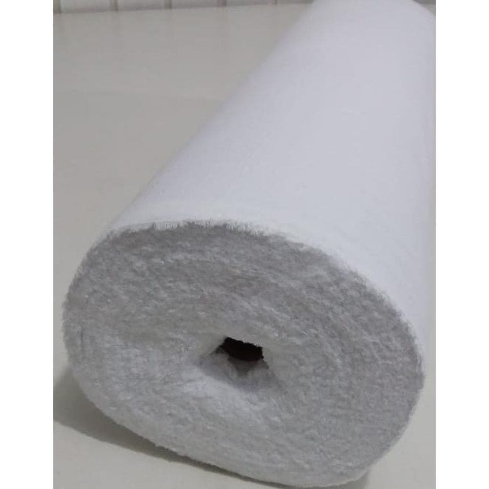 Fralda Em Rolo Quadriculada Com 25 Metros - Branca