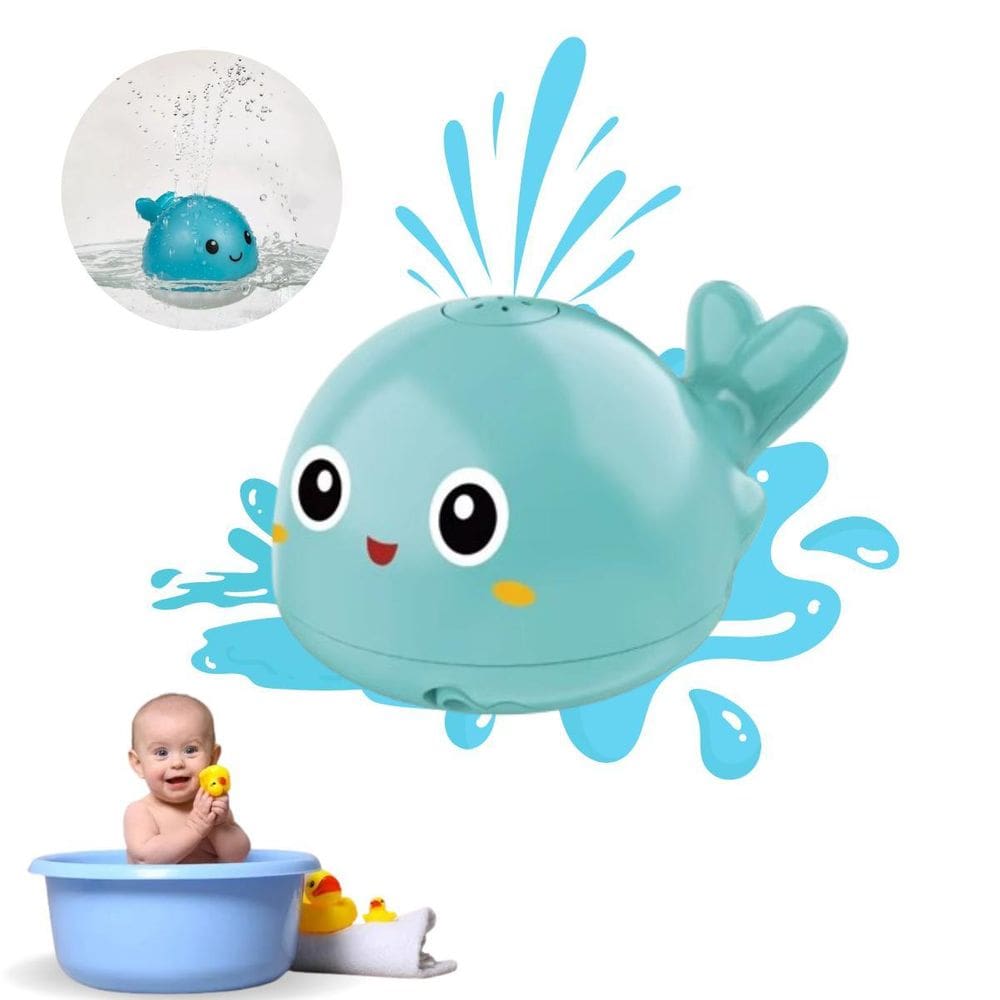 Baleia Chafariz Com Efeito De Luz Para Crianças