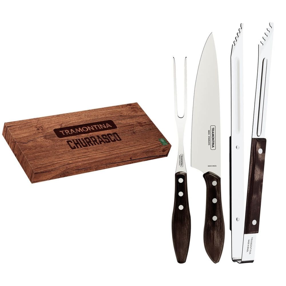 Kit para Churrasco Trinchante Polywood - 3 Peças - Tramontina