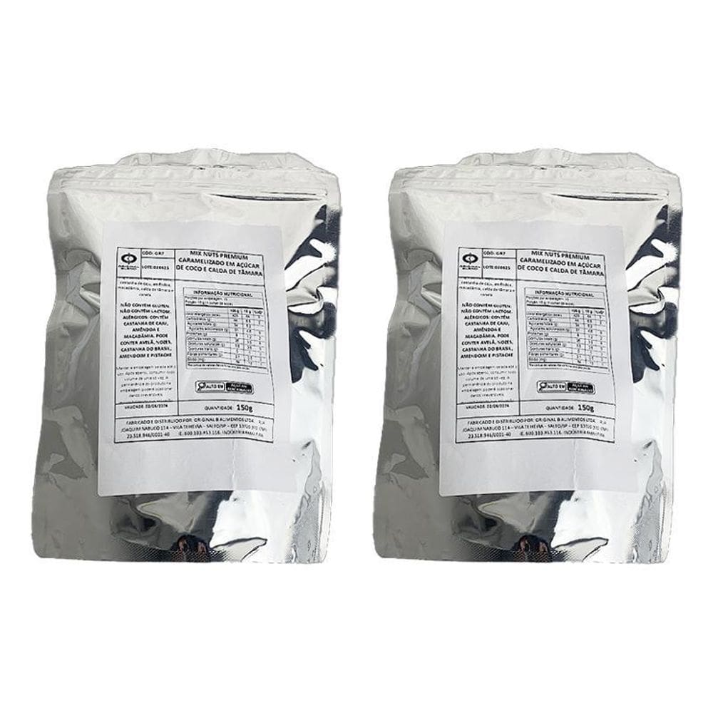 Kit 2X: Mix De Nuts Glaceados Com Açúcar De Coco Blend 150G