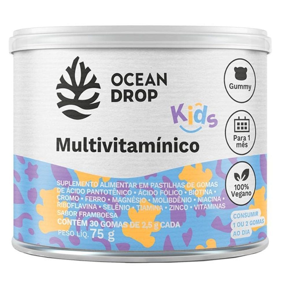 Gummy Multivitamínico Kids  30 Gomas  Ocean Drop