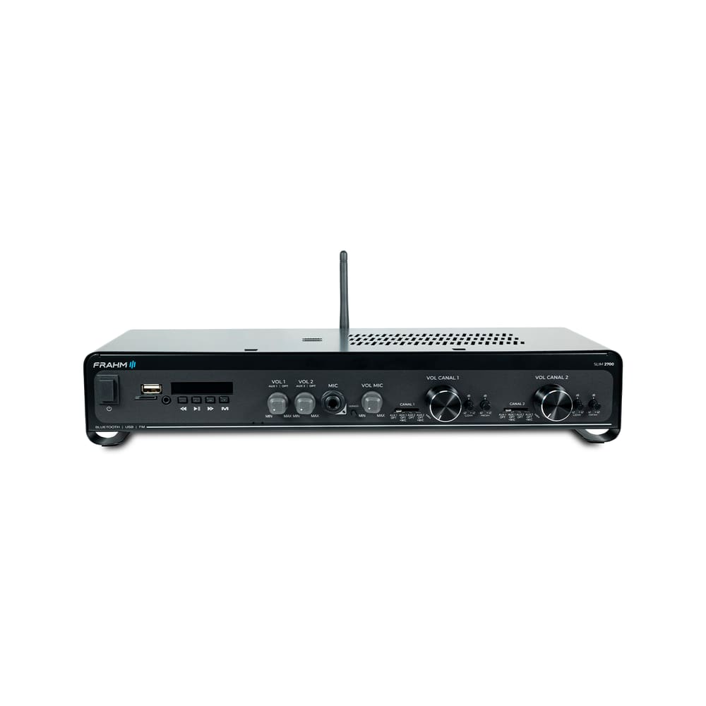 Amplificador Frahm Slim 2700 G5 Optical Bluetooth 160w