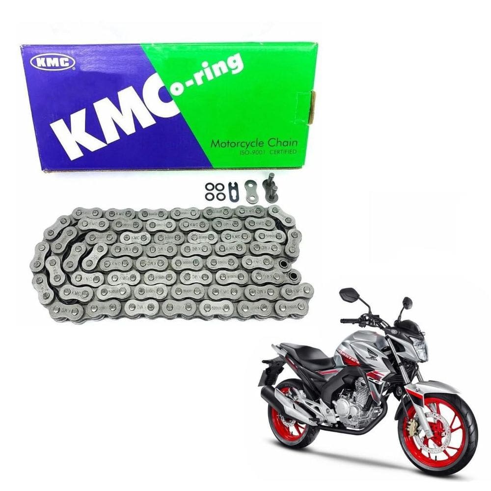 Corrente Kmc Retentor 520X110 Lander Cb Xre 300 Cb250F Xt660