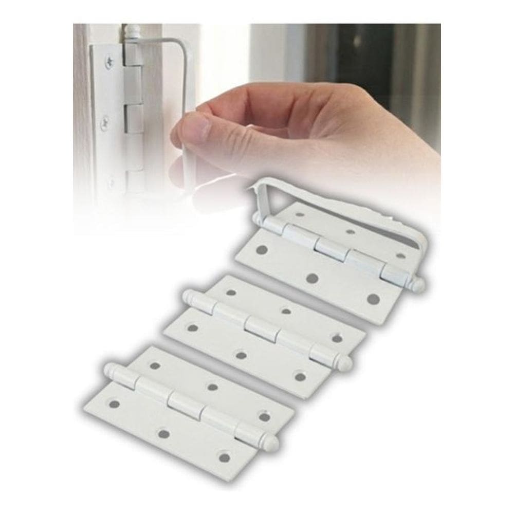 Dobradiça Camarão Kit Porta Camarão Branco Aço Alça