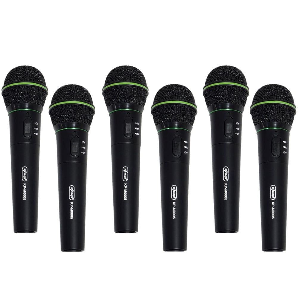 Kit 6 Microfones sem Fio