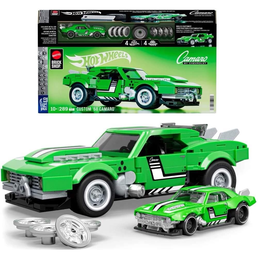 Blocos de Montar - Hot Wheels - Camaro Custom 68 - Mattel Brick