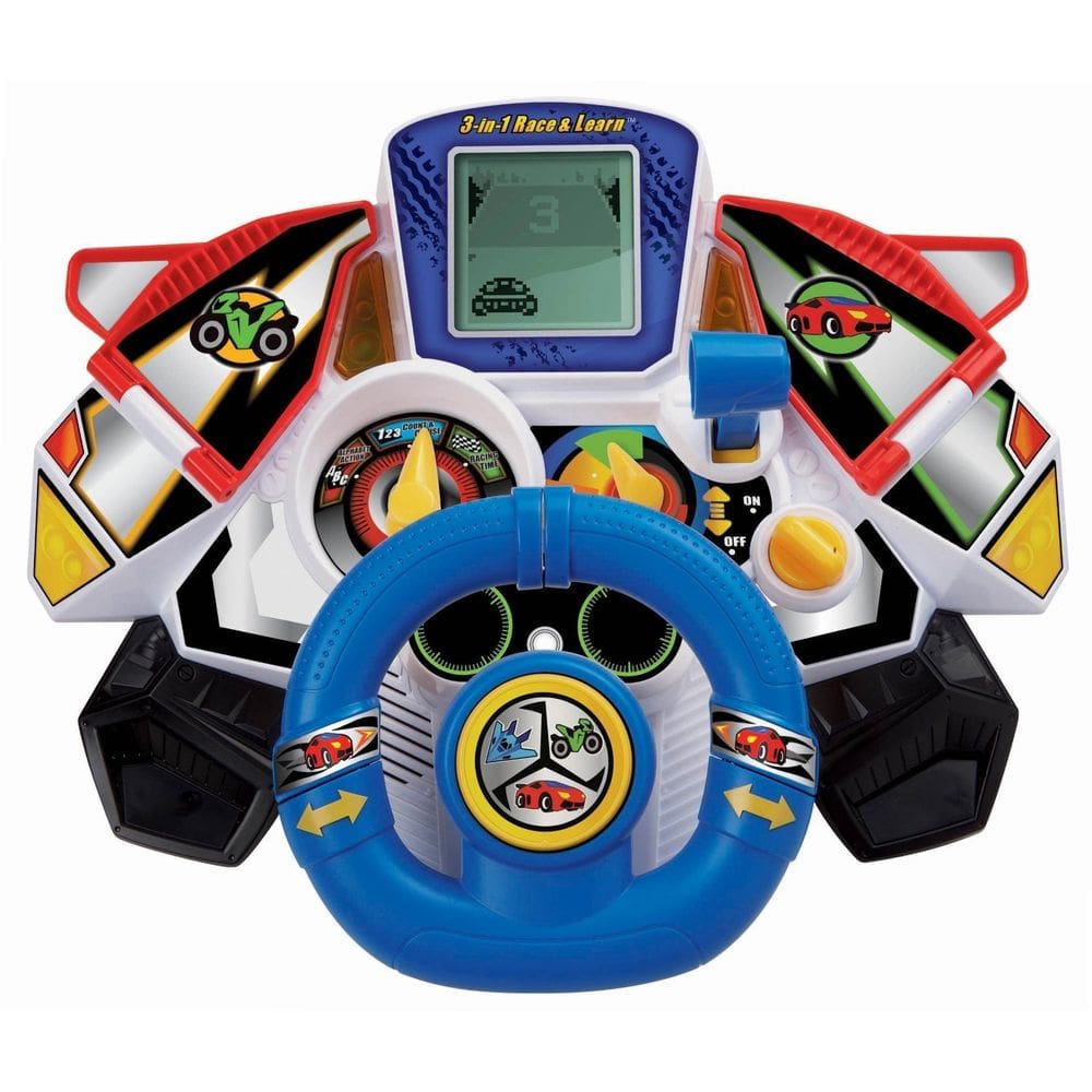 Toy VTech 3 em 1 Race and Learn Blue com som para crianças
