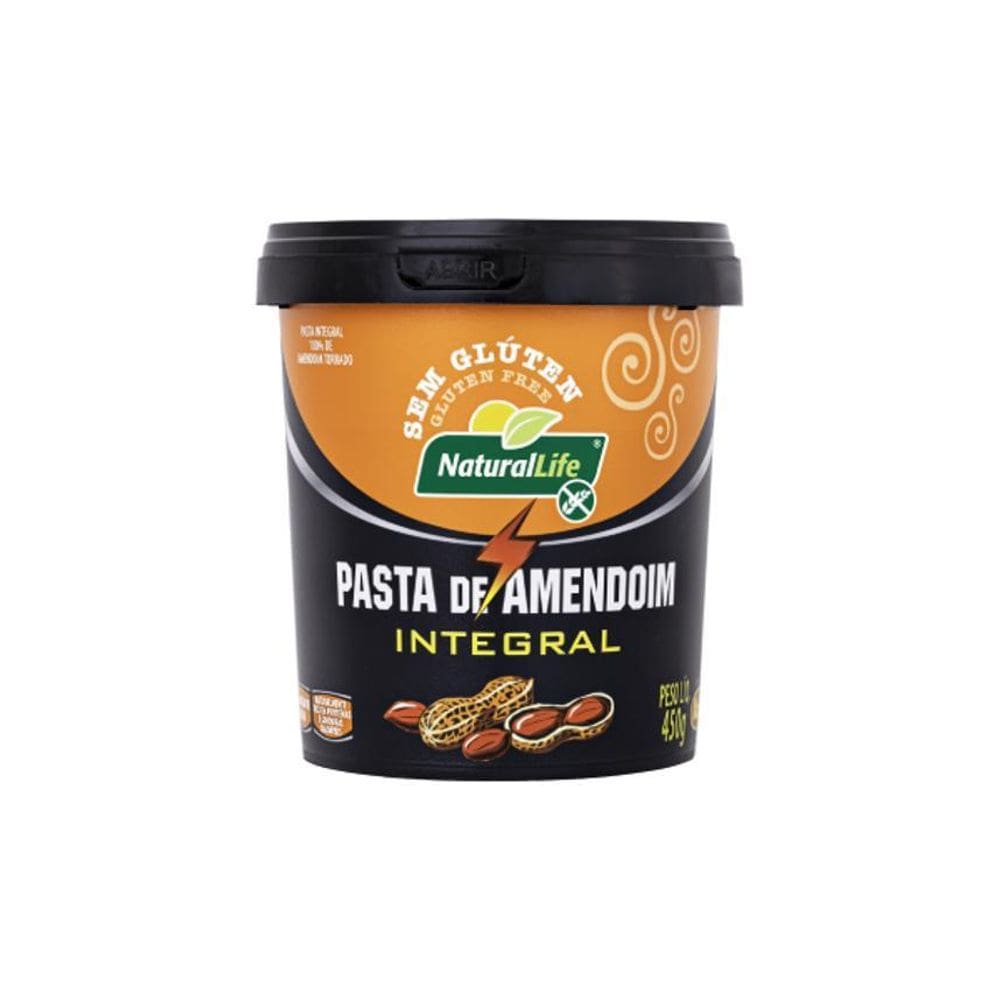Pasta De Amendoim Integral Pote Sem Gluten Kodilar 12X450G