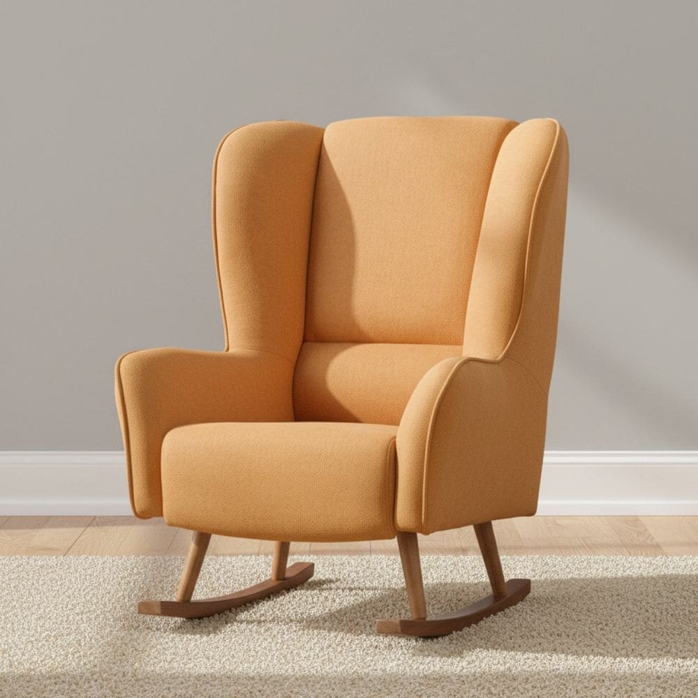 Poltrona de Amamentação Baby Balanço Lorena Mostarda