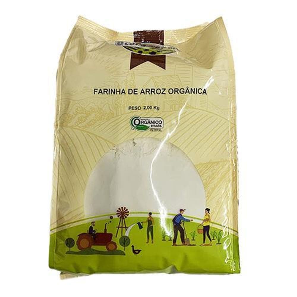 Farinha De Arroz Orgânica Biorgânica 2Kg