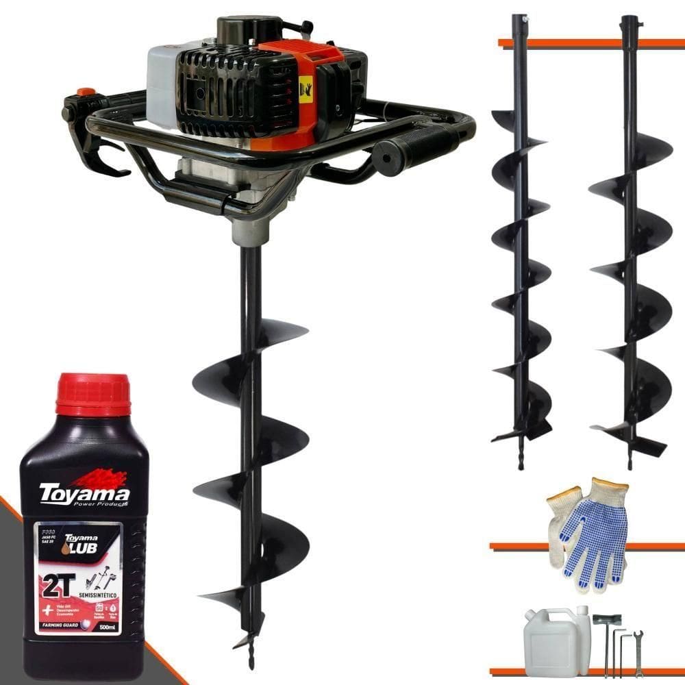 Perfurador De Solo Vant 52cc C/ 3 Brocas + óleo Toyama