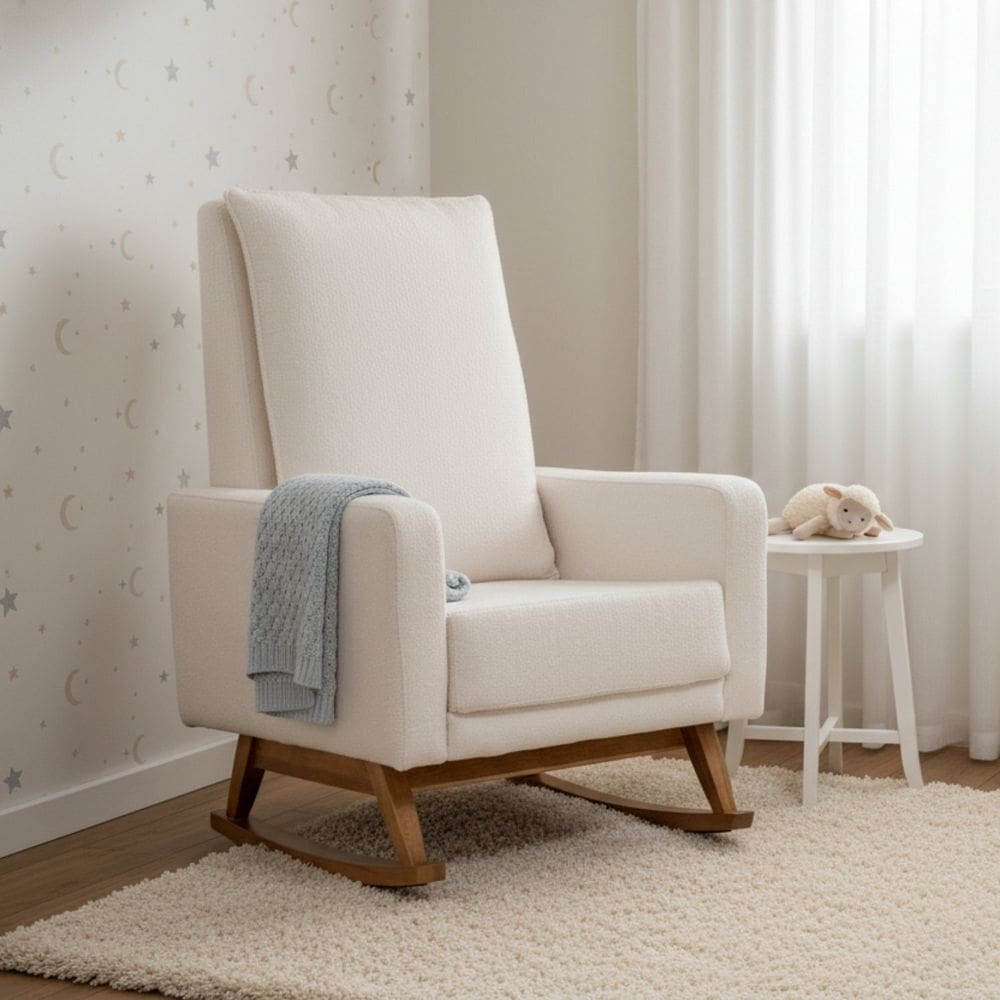 Poltrona de Amamentação Balanço Constance Off White