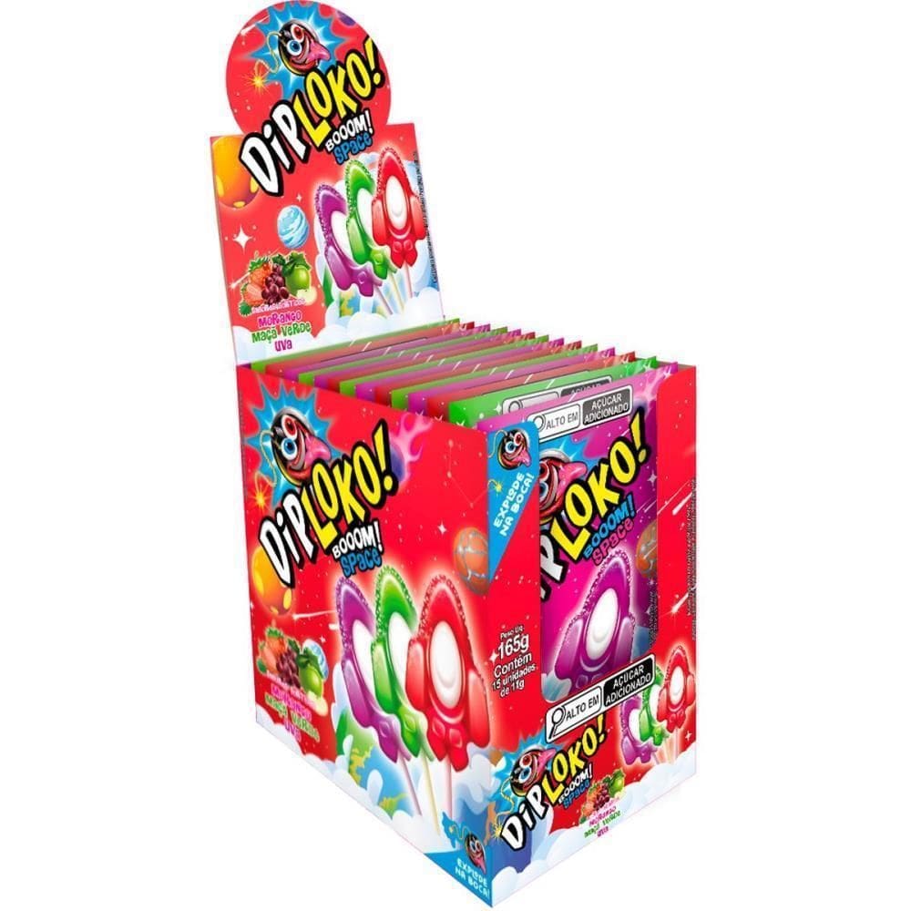 Doce Dip Loko Boom Space 15 Unid - Danilla Foods