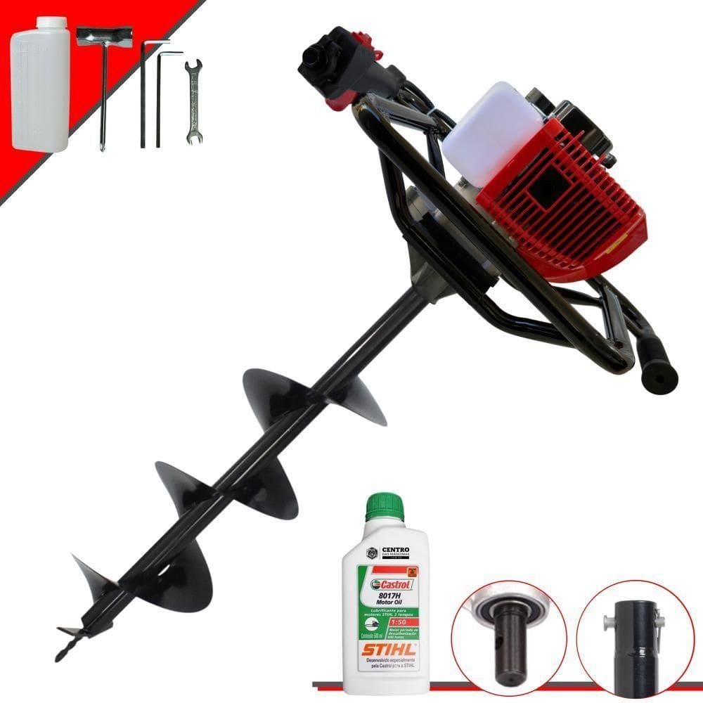 Perfurador Gs520b Anmax 52cc 2,2hp + Broca + óleo Stihl