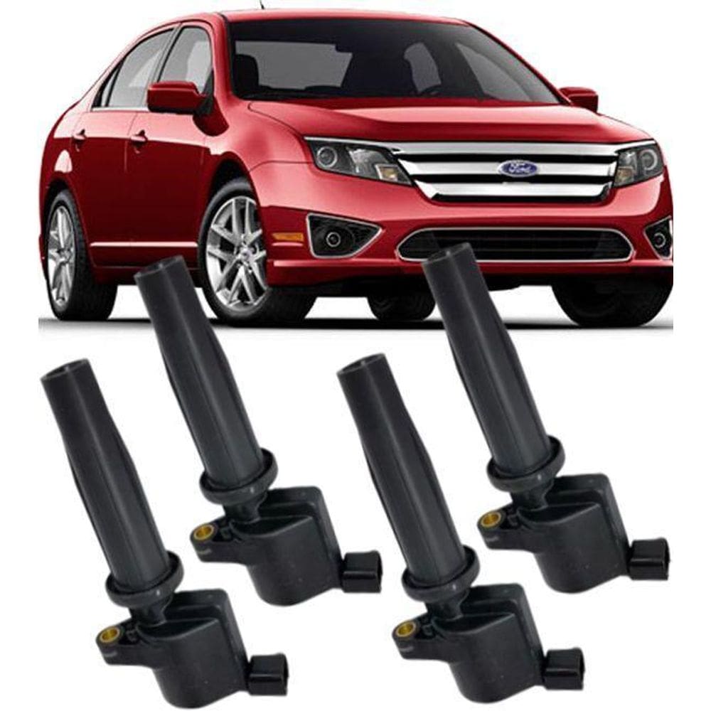 Kit 4 Bobina Ignição Fusion 2.5 16V Sel