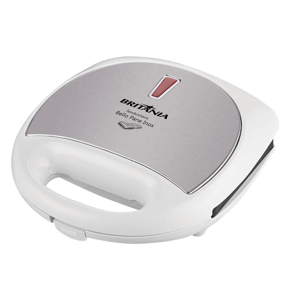 Sanduicheira Britânia Bello Pane Antiaderente Inox 750W 220V