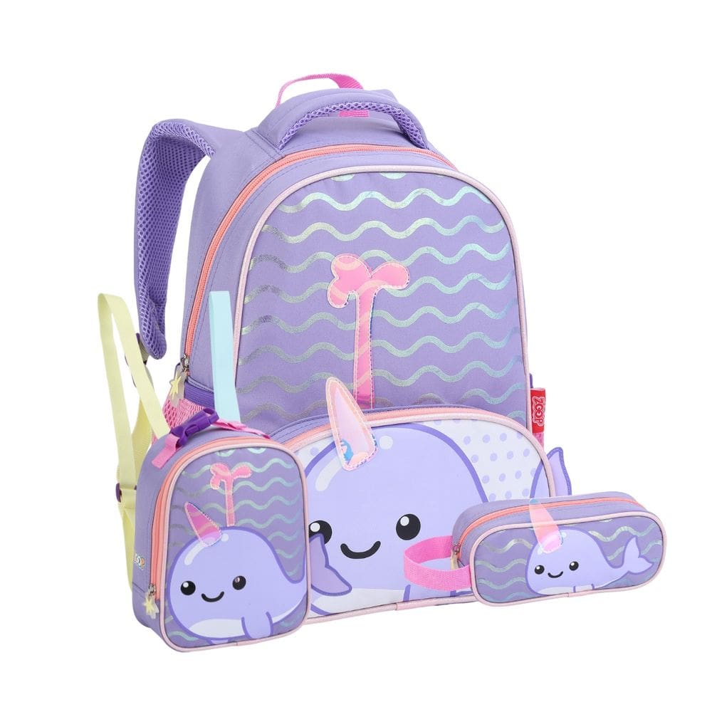 Mochila Costas Lancheira Térmica  Narval Infantil