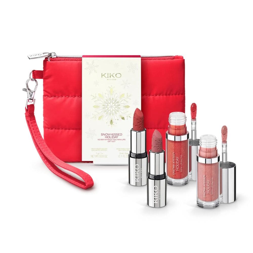 Kiko Milano  Snow-Kissed  Necessaire Com 2 Batons E 2 Gloss