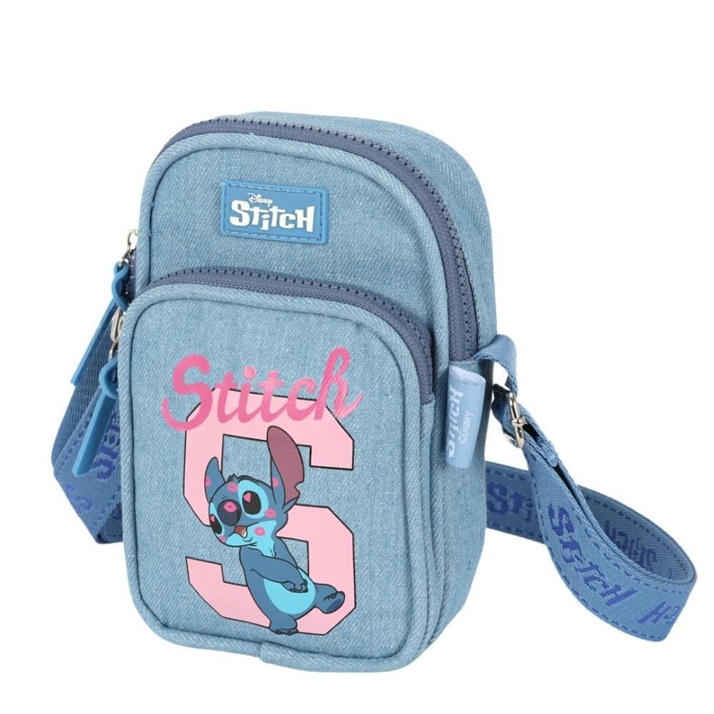 Bolsa Transversal Jeans Stitch Disney Luxcel
