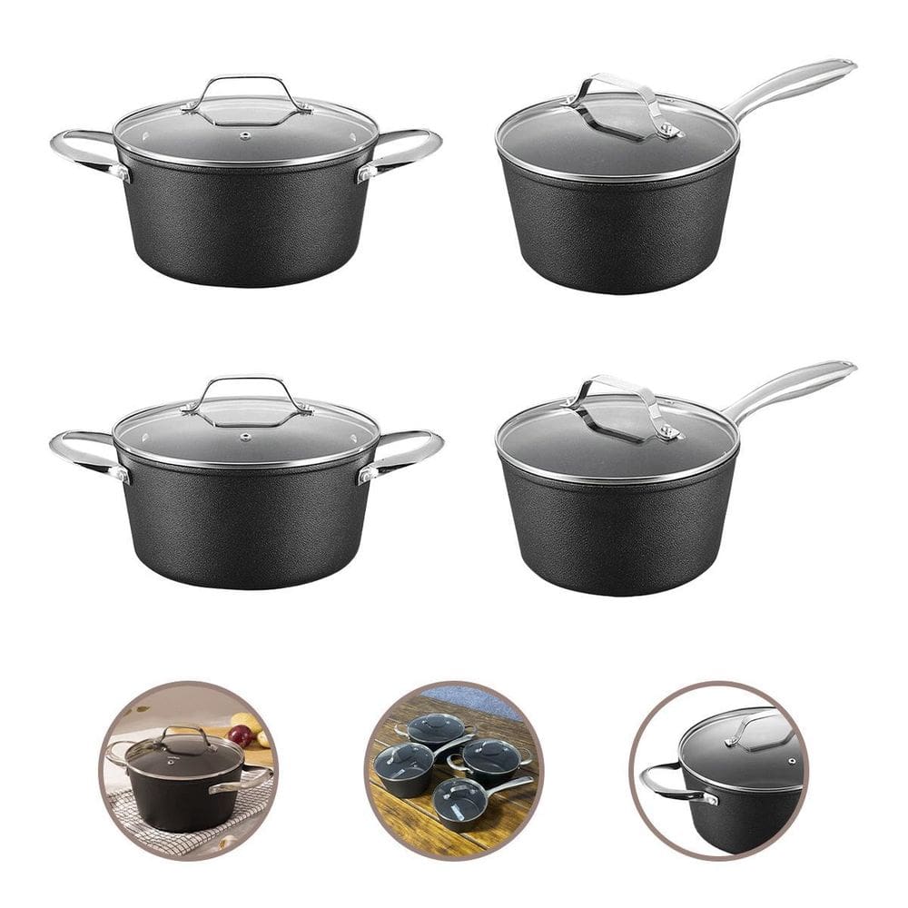 Kit 4 Peças Revestimento Titânio Antiaderente Indução 4,5Mm