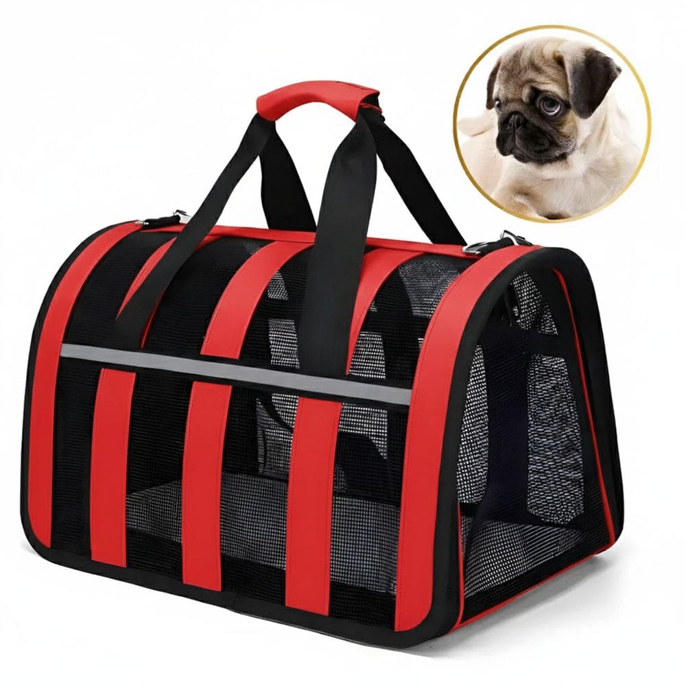 Bolsa Transporte Pet Cachorro Gato Animais Refletiva Segura Passeio Viagem Caminhada Aviao Carro Lazer Confortavel
