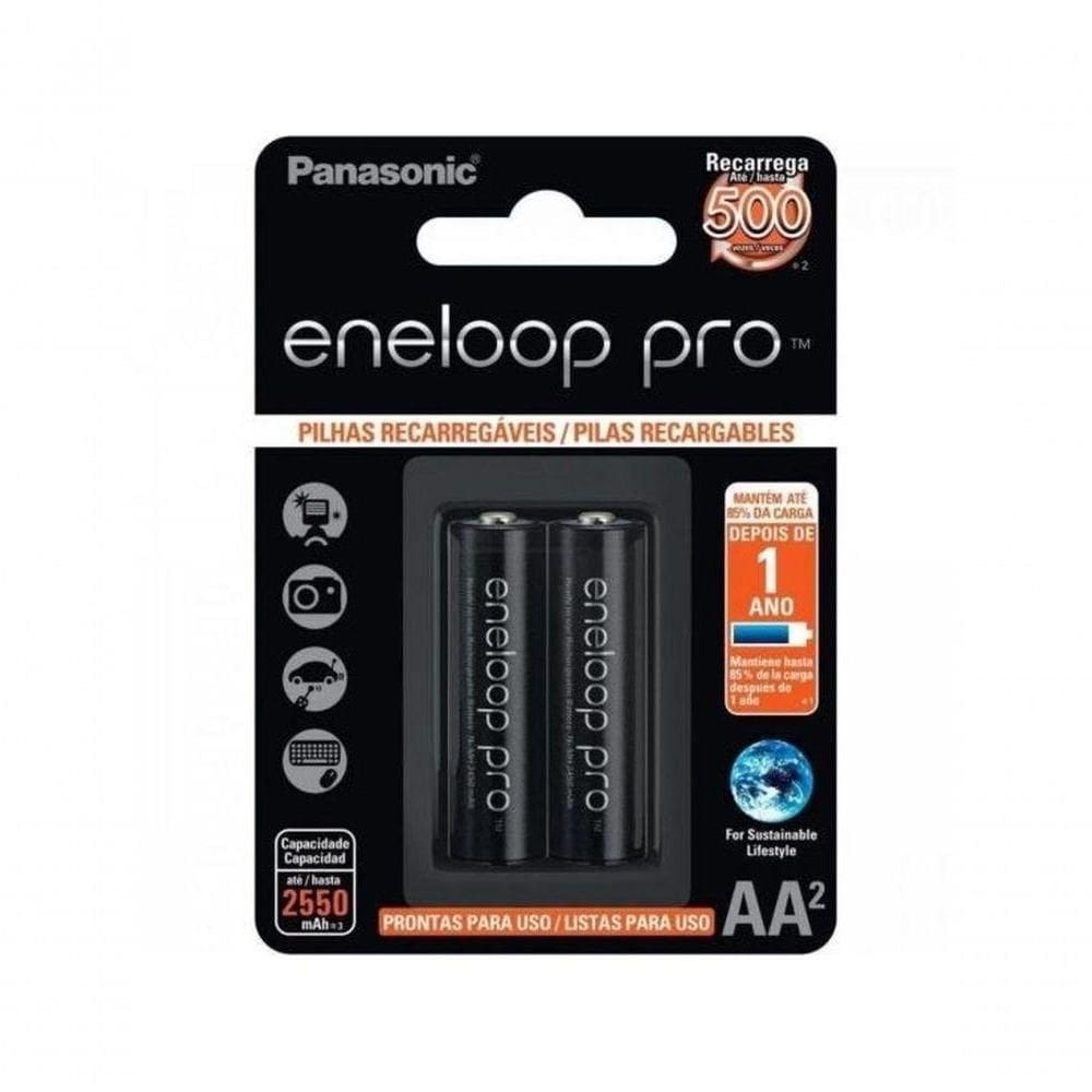 Panasonic Pilha Recarregável Eneloop Pro Aa C- 2