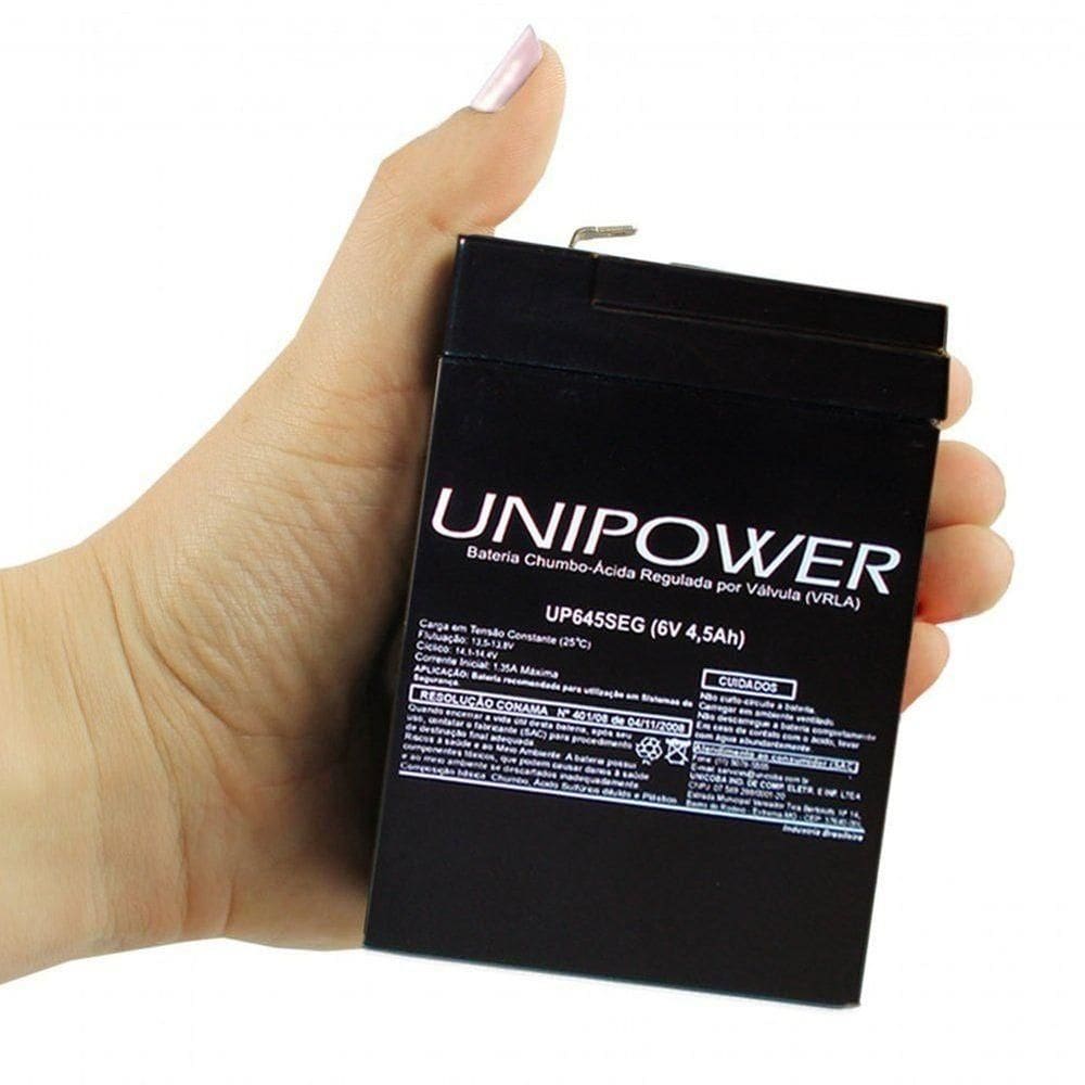 Bateria Unipower 6v 4,5ah Up645 Seg Segurança