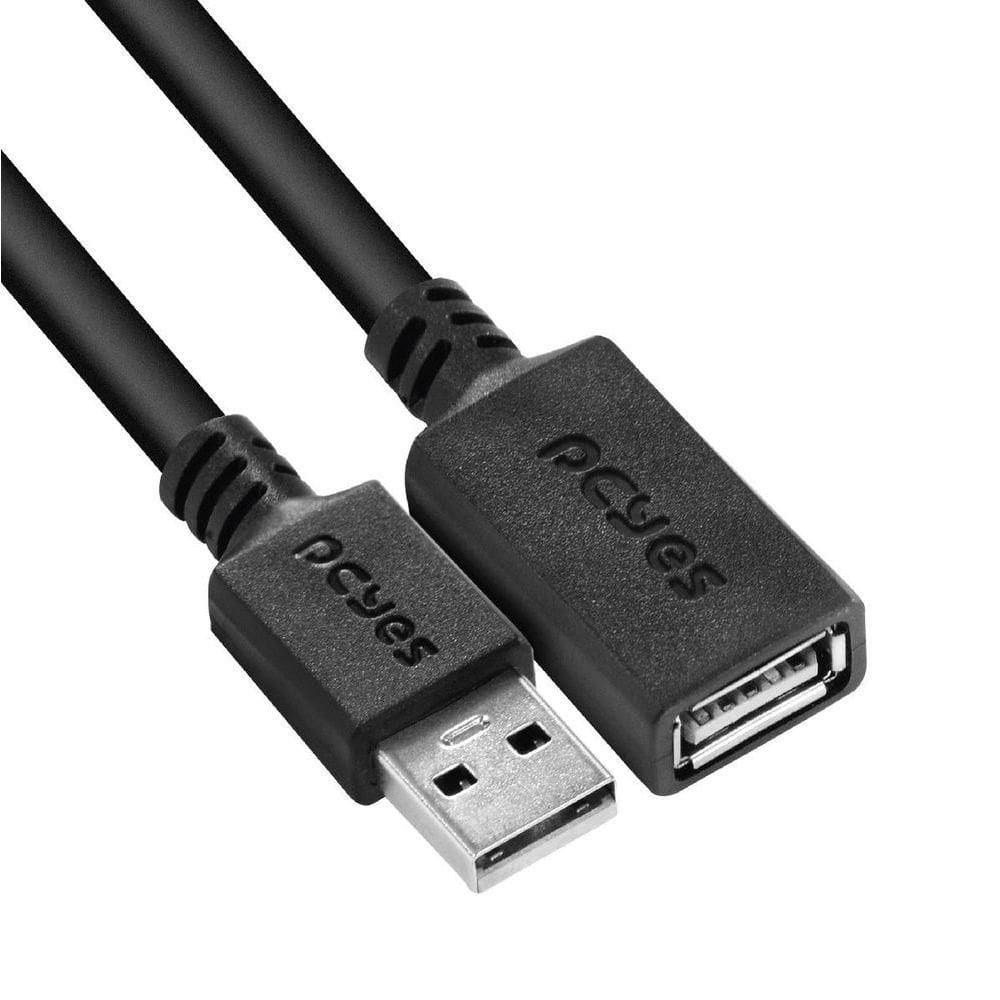 Cabo Extensor Usb A2.0 Macho Fêmea Puro Cobre 1m