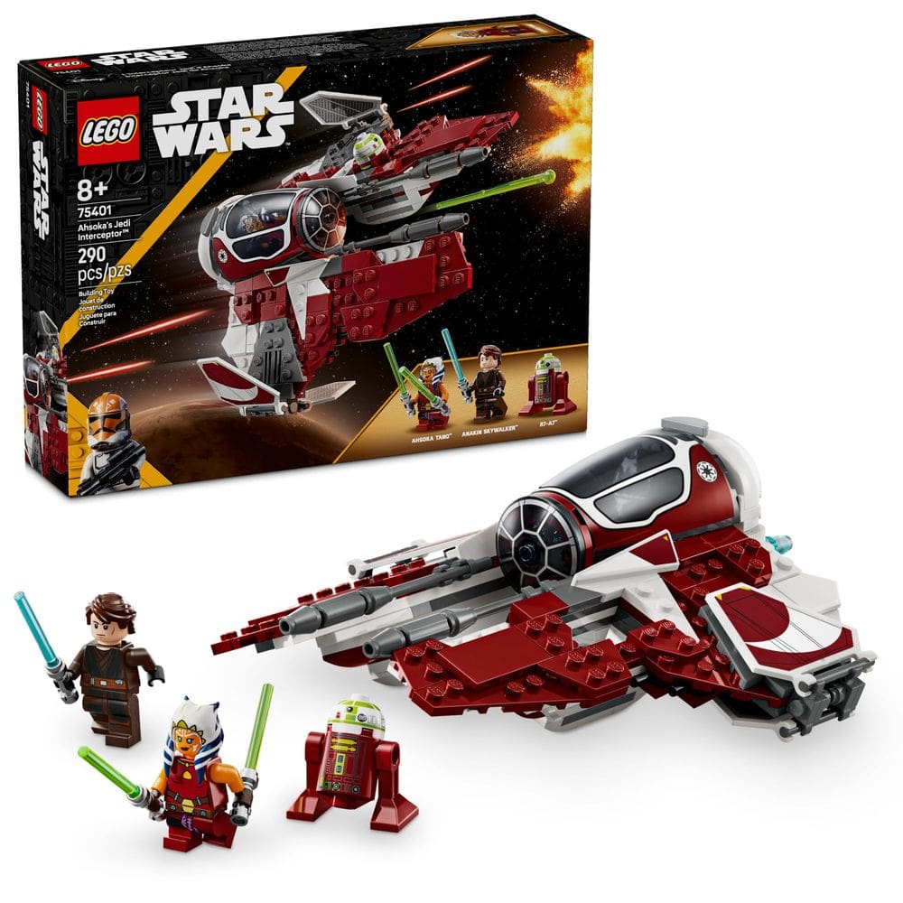 Brinquedo de construção LEGO Star Wars Ahsoka`s Jedi Interceptor 75401