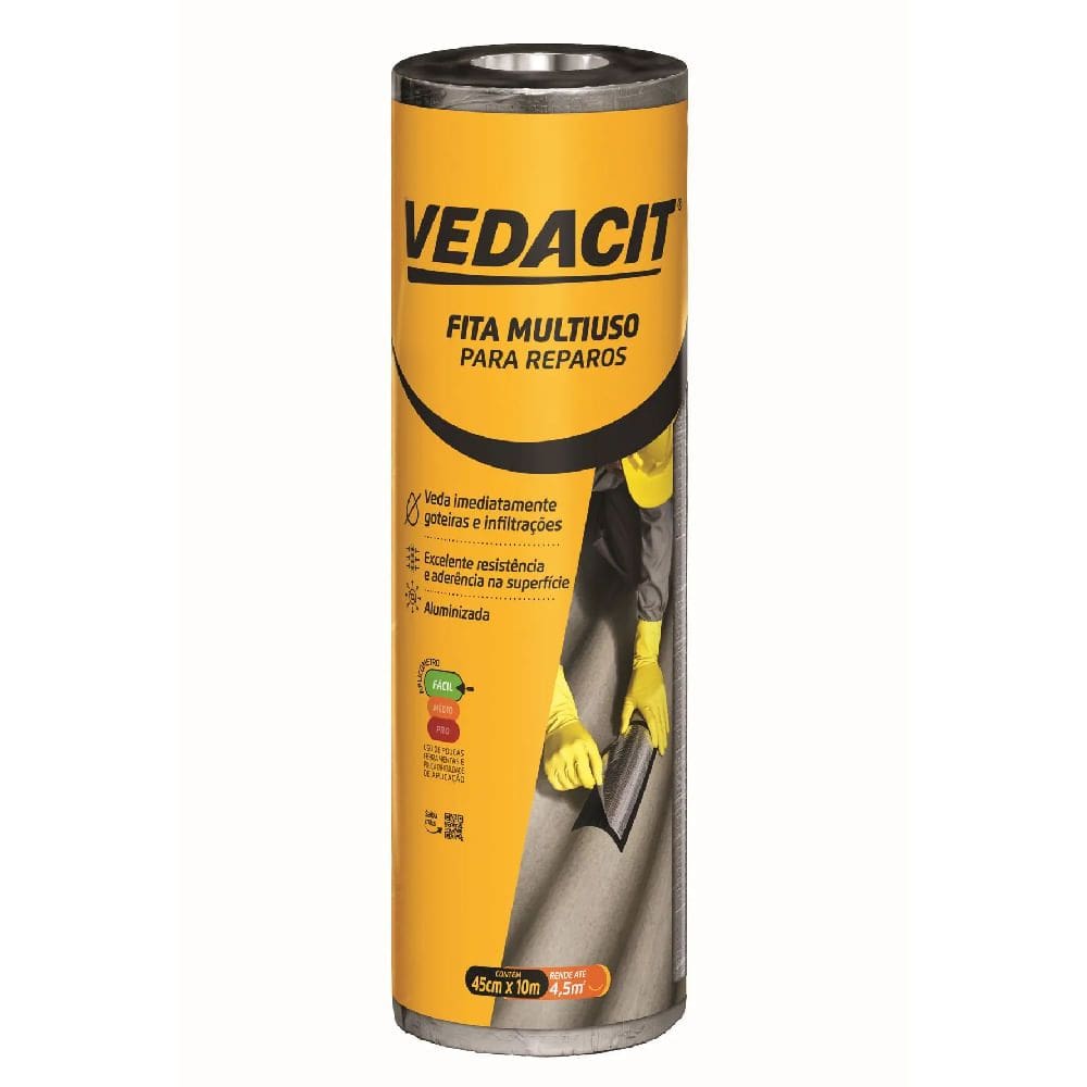 Fita Veda Tudo 45cm x 10m - 132957 - VEDACIT