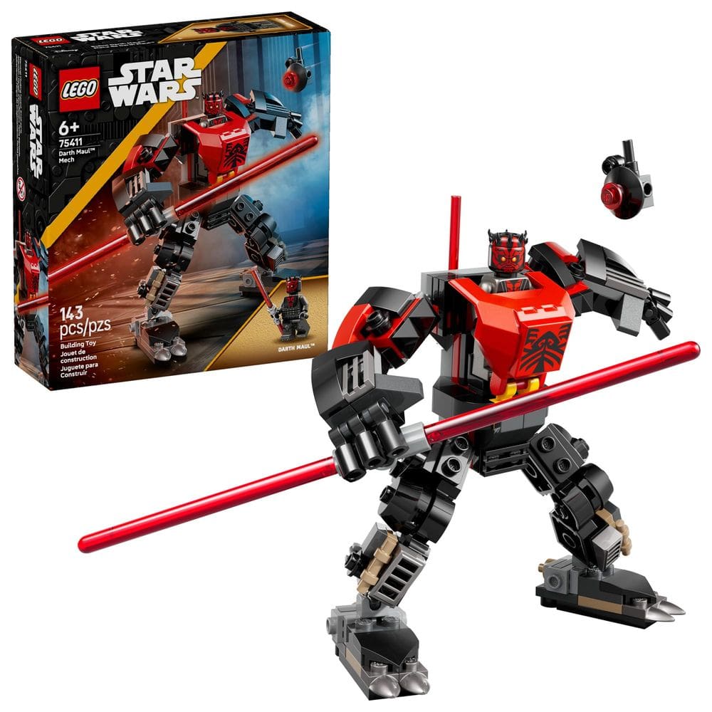 Brinquedo de construção LEGO Star Wars Darth Maul Mech 75411 Kids 6+