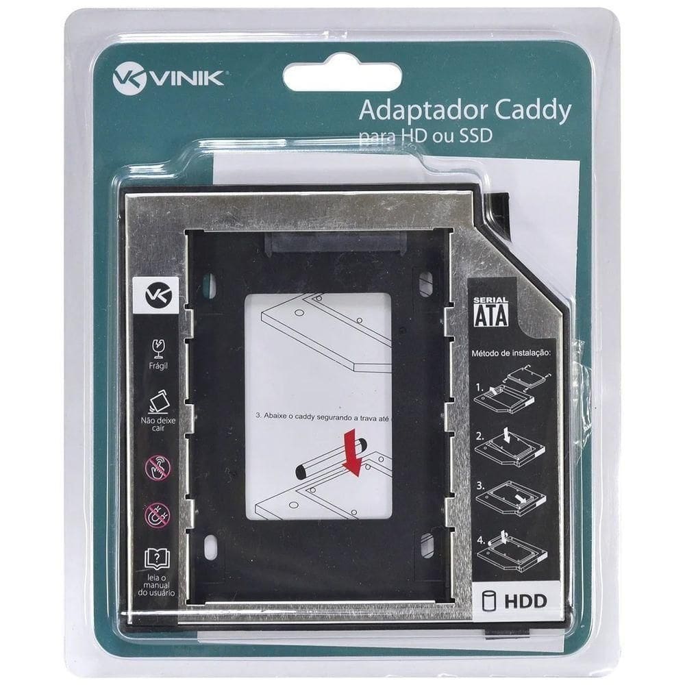 Adaptador Caddy Hd/ssd Gaveta Dvd Notebook Sata 9.5mm