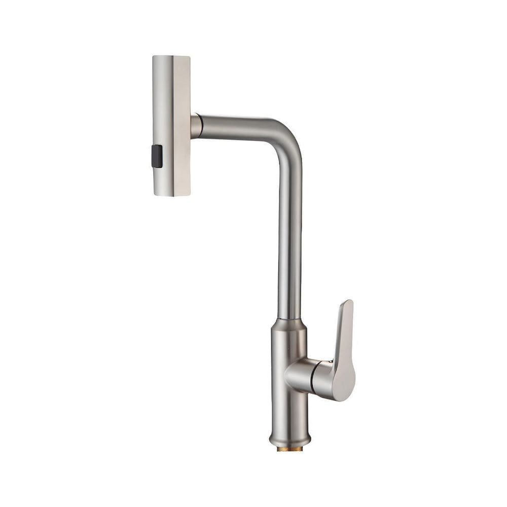 Torneira De Cozinha Misturador Monocomando Com Ducha Cinza