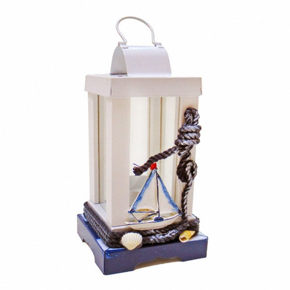 Lamparina Luminária Naval Castiçal de Vela Barco Decoração