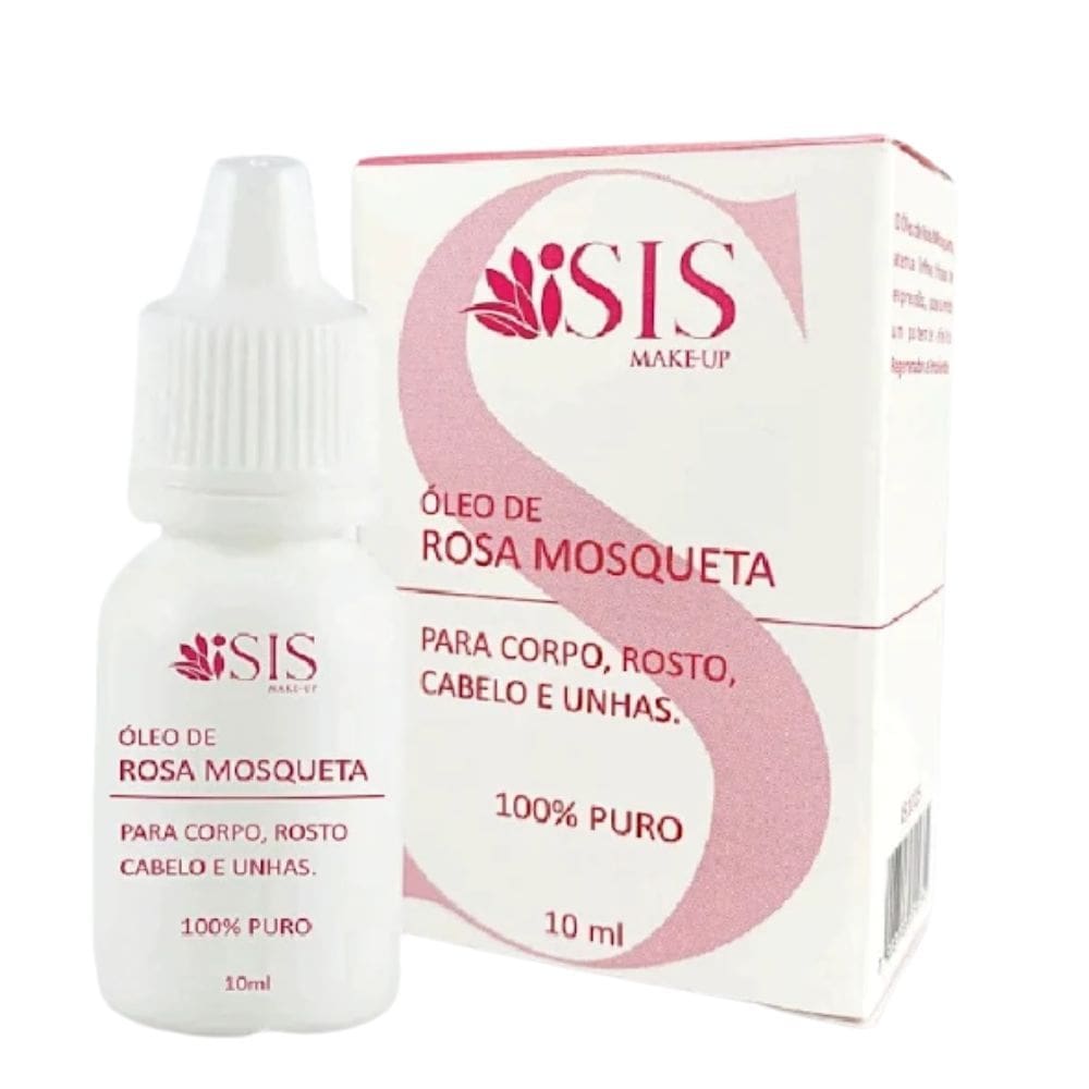 Óleo Isis Rosa Mosqueta 100% Puro Para Corpo Rosto Cabelo e Unhas 10ml